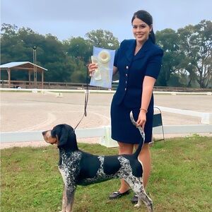 St. John Navy Skirt & Blazer Suit